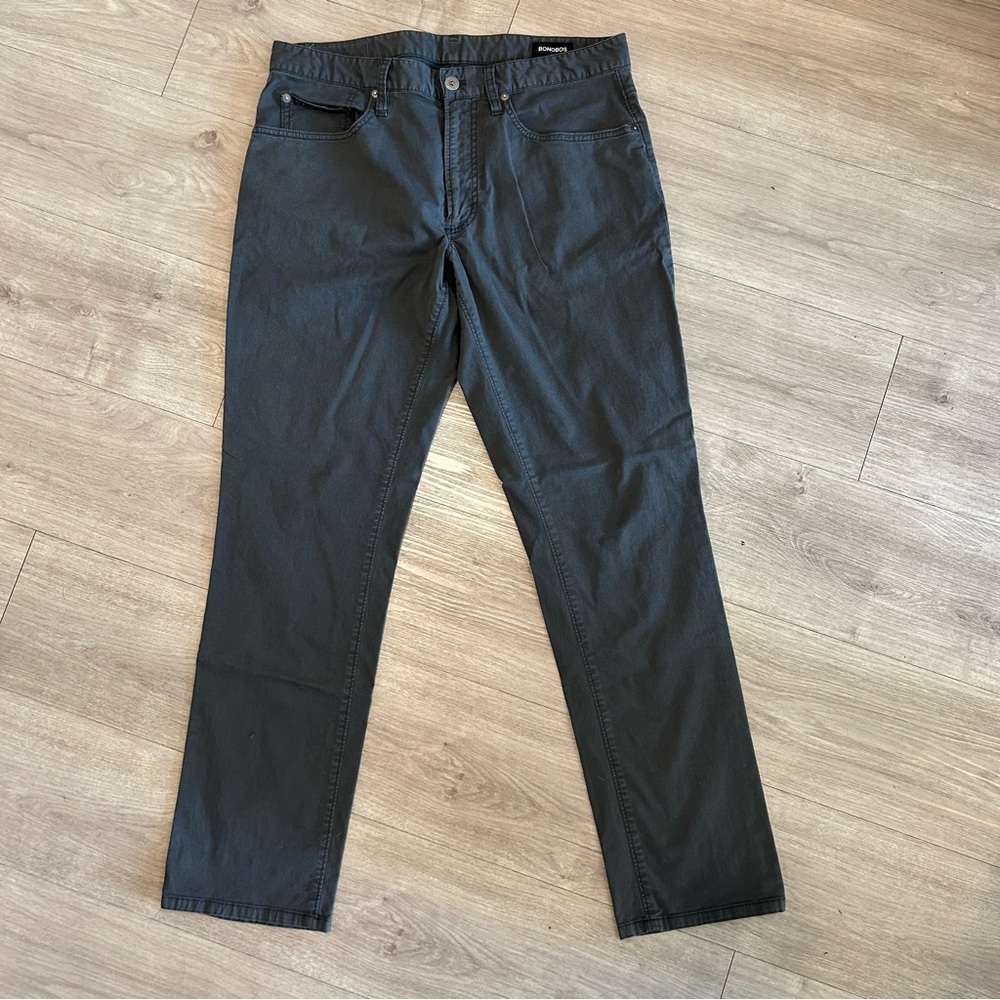 Bonobos Charcoal Slim Fit 5 Pocket Chinos